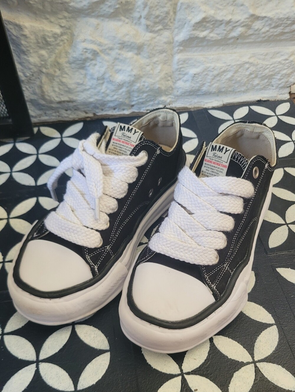 Maison Mihara Yasuhiro Hank OG Sole Canvas Low 'Black' - size 41 - NWOB